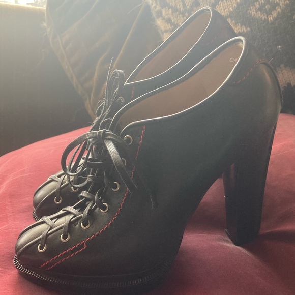 Proenza Schouler Lace Up Platform Heels 37.5 - Picture 3 of 8